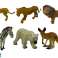 Africa Wild Animals Kangaroo Zebra Figurine Set image 1