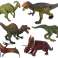 Stort dinosaursett med 6 forhistoriske dinosaurfigurer bilde 1