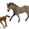 2er Set Pferdefiguren Bauernhof Steinbock Pferdefigur Bild 1