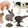 Großes Figurenset Dorfbauernhof 11-teilig Kuh Schwein Hase Bild 1