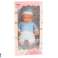 Babypop 46 cm Blauwe fopspeenmuts Sokken foto 2