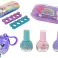 Conjunto de Estilização de Unhas Beleza Brilho Chaveiro Gato foto 2