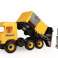 Camion à ordures jaune 42 cm camion central dans une boîte en carton photo 1