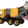 Camion à ordures jaune 42 cm camion central dans une boîte en carton photo 2