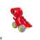 T Rex Dinosaurus op Wielen Rood Figuur foto 3