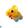 Dinosaur On Wheels Yellow Triceratops Figure image 1