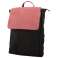 Rucksack schmal – Canvas mit Büffel Hunter Leder - schwarz/rot Bild 1