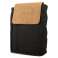 Rucksack schmal – Canvas mit Büffel Hunter Leder - schwarz/lighttan Bild 1