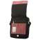 Crossbody Überschlag Tasche – Canvas mit Büffel Hunter Leder - schwarz/rot Bild 3