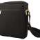 Crossbody Überschlag Tasche – Canvas mit Büffel Hunter Leder - schwarz/lighttan Bild 2