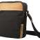 Crossbody Tasche – Canvas mit Büffel Hunter Leder - schwarz/lighttan Bild 1
