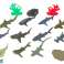Set Sea Animals Sharks Figurines 12 pcs. Accessories in a tube image 1