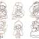 Stained Glass Pendants for Painting Princess Solidifying Paint 6 pcs. image 1