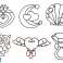 Stained Glass Pendants for Painting Solidifying Paint 6 pcs. image 1