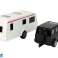 NEL 13309 Jeep Vehicle Set Black Caravan Metal Parts image 3