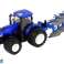 Remote Control Tractor 1:24 Metal Plough Blue image 1