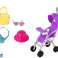 Pop met baby in een kinderwagenset accessoires foto 3