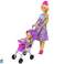 Pop met baby in een kinderwagenset accessoires foto 1