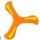 Boomerang Flying Throwing Disc Orange For Kids image 2