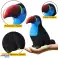 Plüschvogel Tukan Plüsch-Maskottchen Kuscheltier Blau 30cm Bild 1