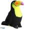 Plüsch Tukan Vogel Plüschtier Maskottchen Kuscheltier Gelb 30cm Bild 3
