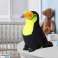 Plüsch Tukan Vogel Plüschtier Maskottchen Kuscheltier Gelb 30cm Bild 2