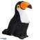 Plüschvogel Tukan Plüsch-Maskottchen Kuscheltier Weiß 30cm Bild 3