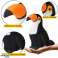 Plüschvogel Tukan Plüsch-Maskottchen Kuscheltier Weiß 30cm Bild 1