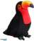 Plüschvogel Tukan Plüsch-Maskottchen Kuscheltier Rot 35cm Bild 3