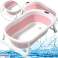 Badewanne Faltbar Rutschfeste Beine Rosa Bild 1