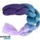 Treccine in capelli sintetici ombre cielo/viola W10342 foto 2