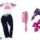 Set Lucy Schwangere Puppe Säugling Kinderwagen Lange Braune Haare Bild 2