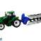 Green Tractor with Plow Farm image 1