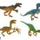 Juego de figuras de animales del parque de dinosaurios 8 uds. fotografía 2