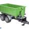 Tilhenger med container for traktorer grønn bilde 1