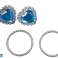 Kleine Prinzessin Set Krone Karnevalsball Blau Accessoires Bild 1