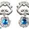 Kleine Prinzessin Set Krone Karnevalsball Blau Accessoires Bild 2
