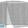 Moustiquaire pour parasol de jardin 3,5 m noir photo 2