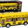 Autobus urbano giallo con azionamento a frizione 1:18 foto 1