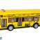 Autobus urbano giallo con azionamento a frizione 1:18 foto 2