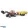 Case ih 300 cvx trekker met lader en aanhanger foto 4