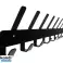 Wall hanger 17 hooks black image 3