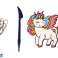 Autocolante pentru ferestre Mobilier Unicorn DIY 8 Culori Sclipici fotografia 3