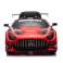 Mercedes AMG GT3 batteri bil rød bilde 1