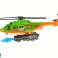 Helikopter Dinosaurer køretøjssæt 8 stykker farverigt billede 3