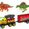 Dinosaurs Raketenauto-Set mit Anhänger Gelb Bild 2