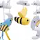 Wind-up music box carousel for children's cot image 4