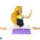 Baby Doll Yoga Mat Довге світле волосся зображення 1
