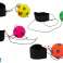 PU Ball mit Gummizug 6 cm 4 Farben Herzen Bild 1