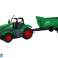 Tractor teledirigido con remolque, escala 1:24, luces verdes fotografía 1